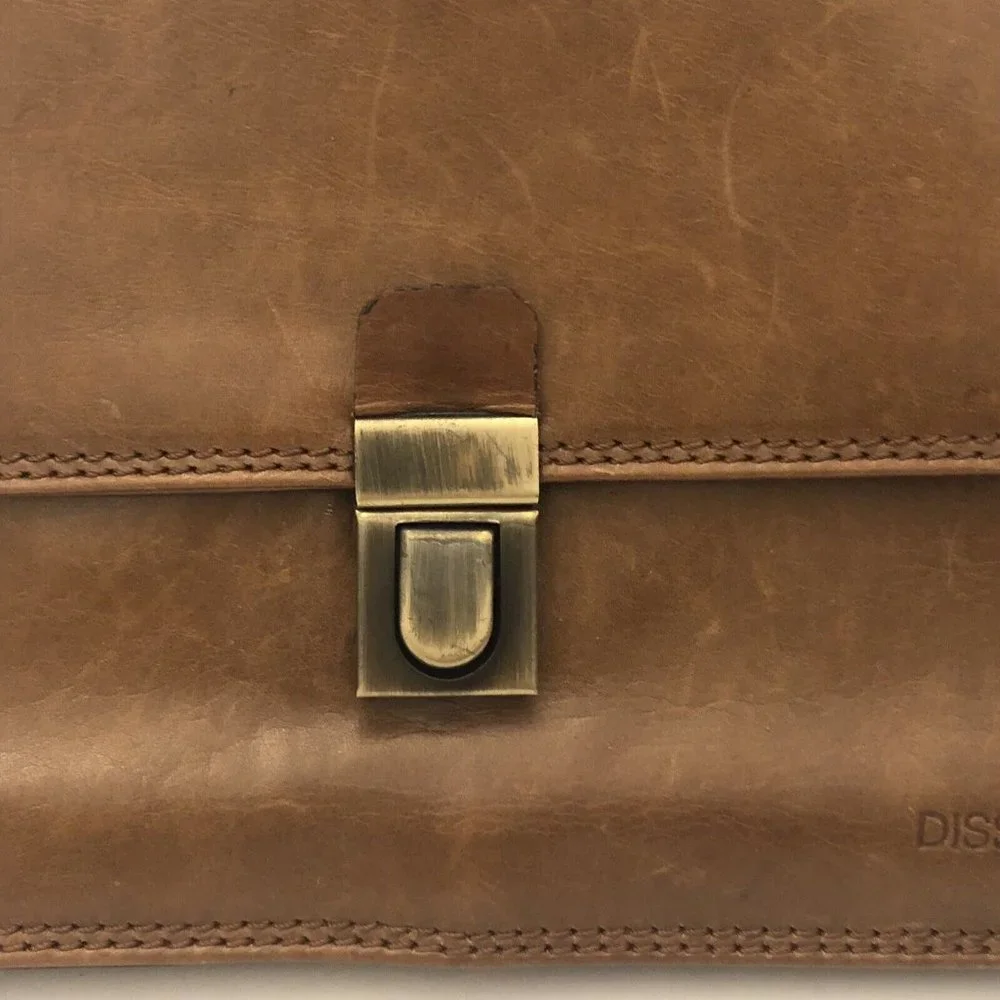 Vintage Ferran Cerdans Disseny Large Leather Wallet Clutch Made In Spain